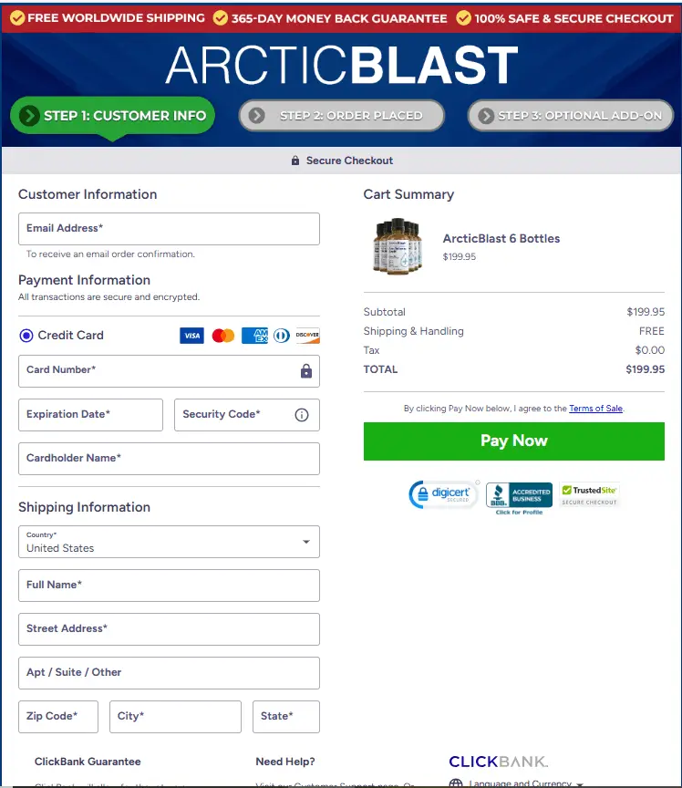 Arctic Blast purchase